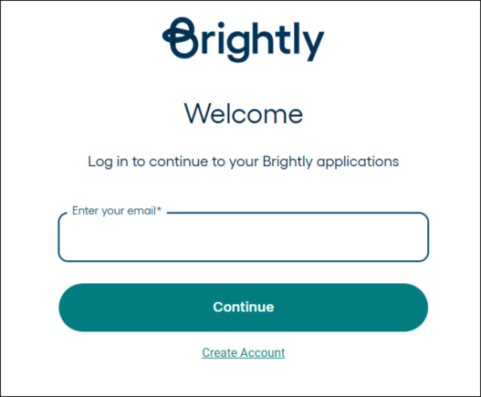 Welcome tab for entering email